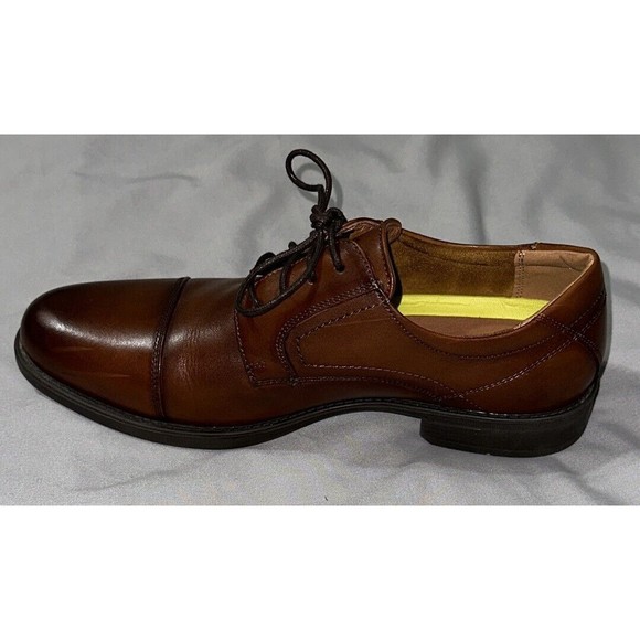 Florsheim Mens Midtown Cap Toe Oxford Dress Shoes 12138-221, Cognac - Size 9D - Picture 6 of 10